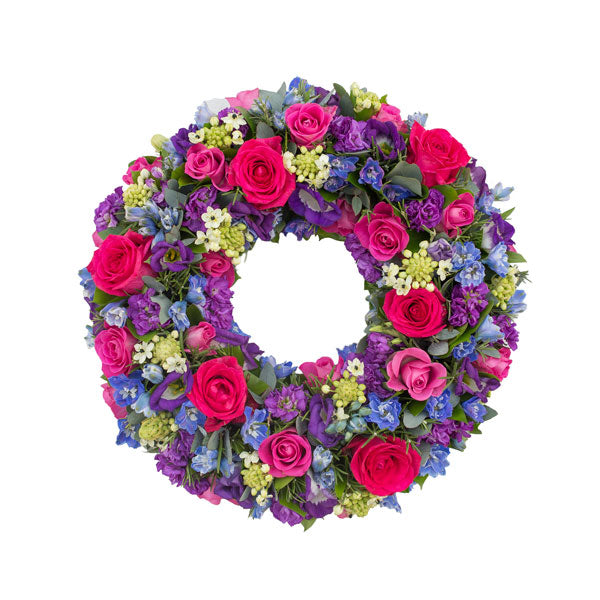 Rose & Lisianthus Wreath