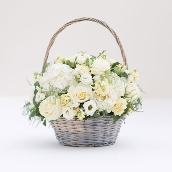 White Peace Basket